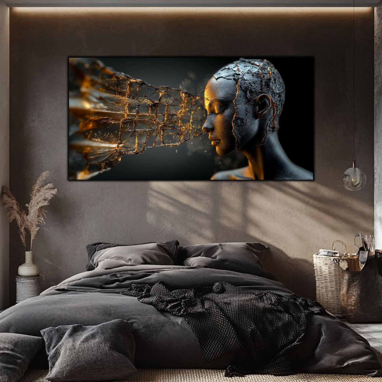 Tablou Sticla Securizata - Broken Mind 24