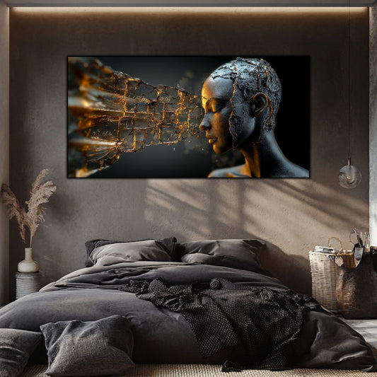 Tablou Sticla Securizata - Broken Mind 24