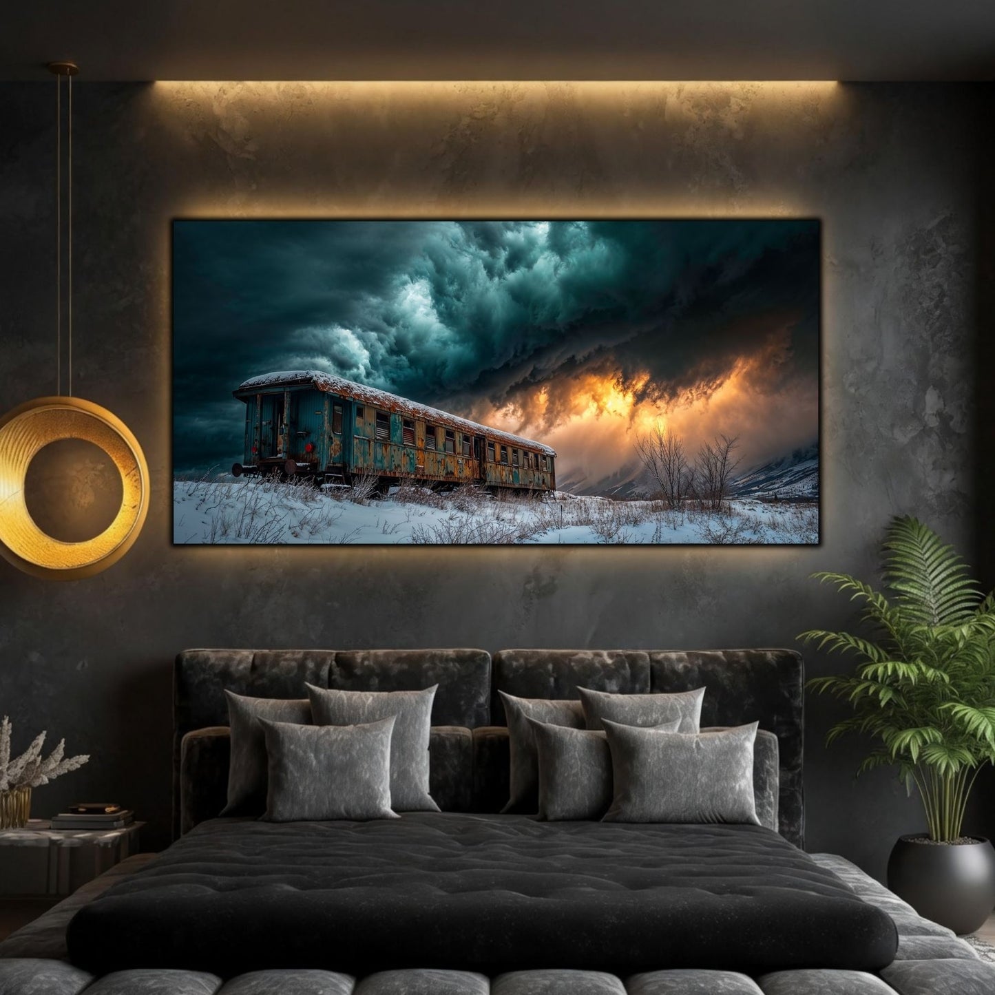 Tablou living elegant – Stormbound Carriage | The Long Way Home