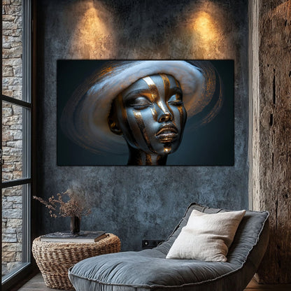 Dark White - Tablou Sticla Securizata - NO22