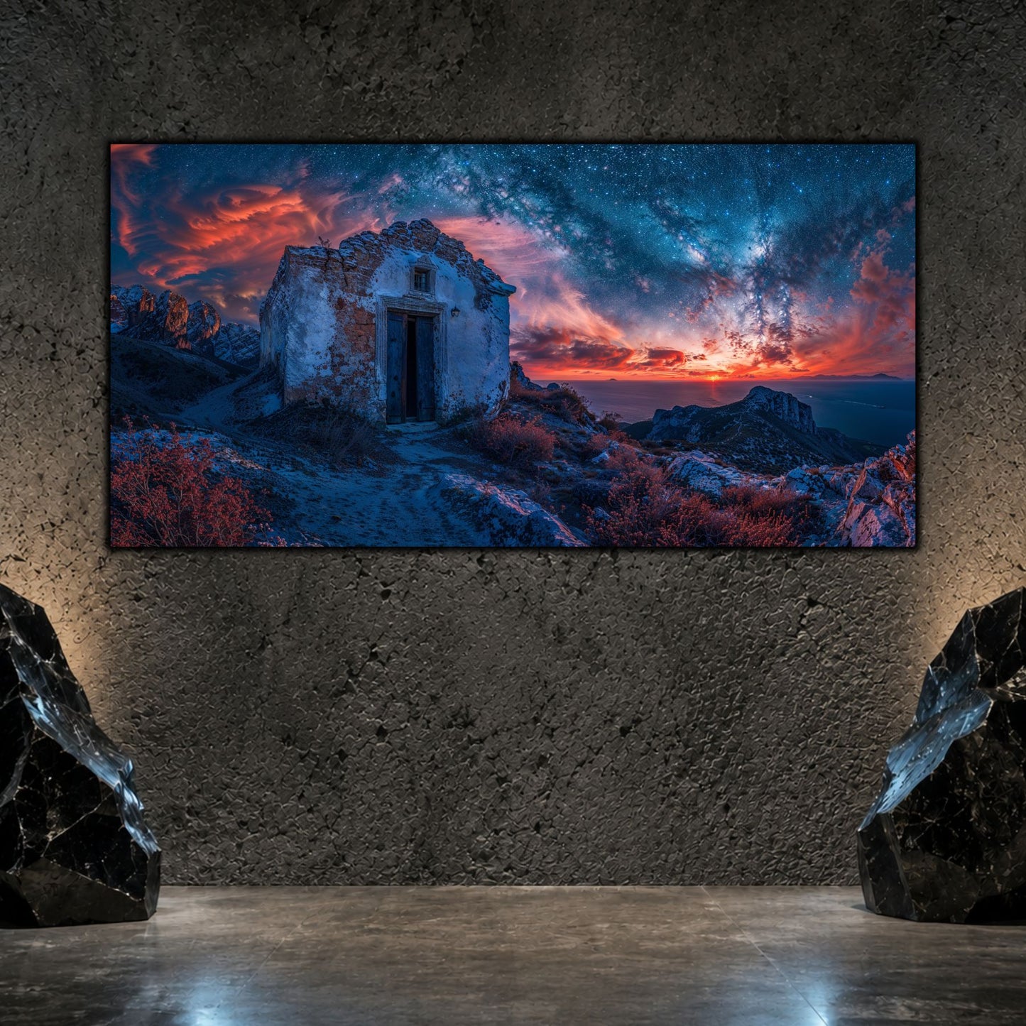 Tablouri Living Sticlă – The House Beneath Stars | The Light We Encounter