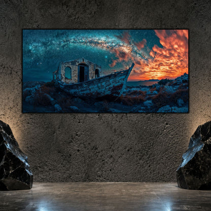 Tablouri Living Sticlă – The Quiet Relic | The Light We Encounter
