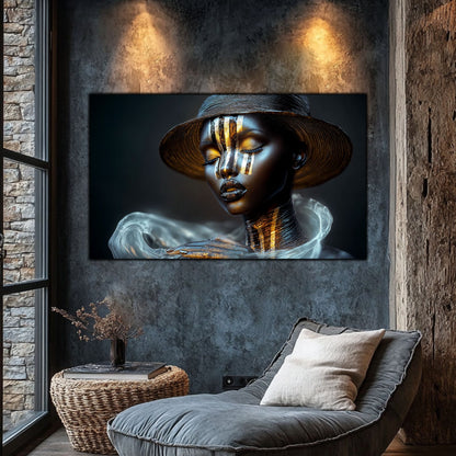 Dark White - Tablou Sticla Securizata - NO29