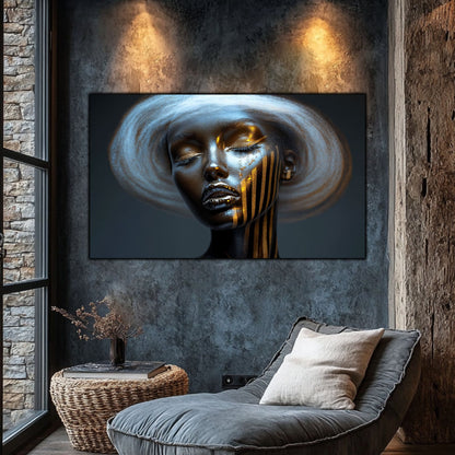 Dark White - Tablou Sticla Securizata - NO27