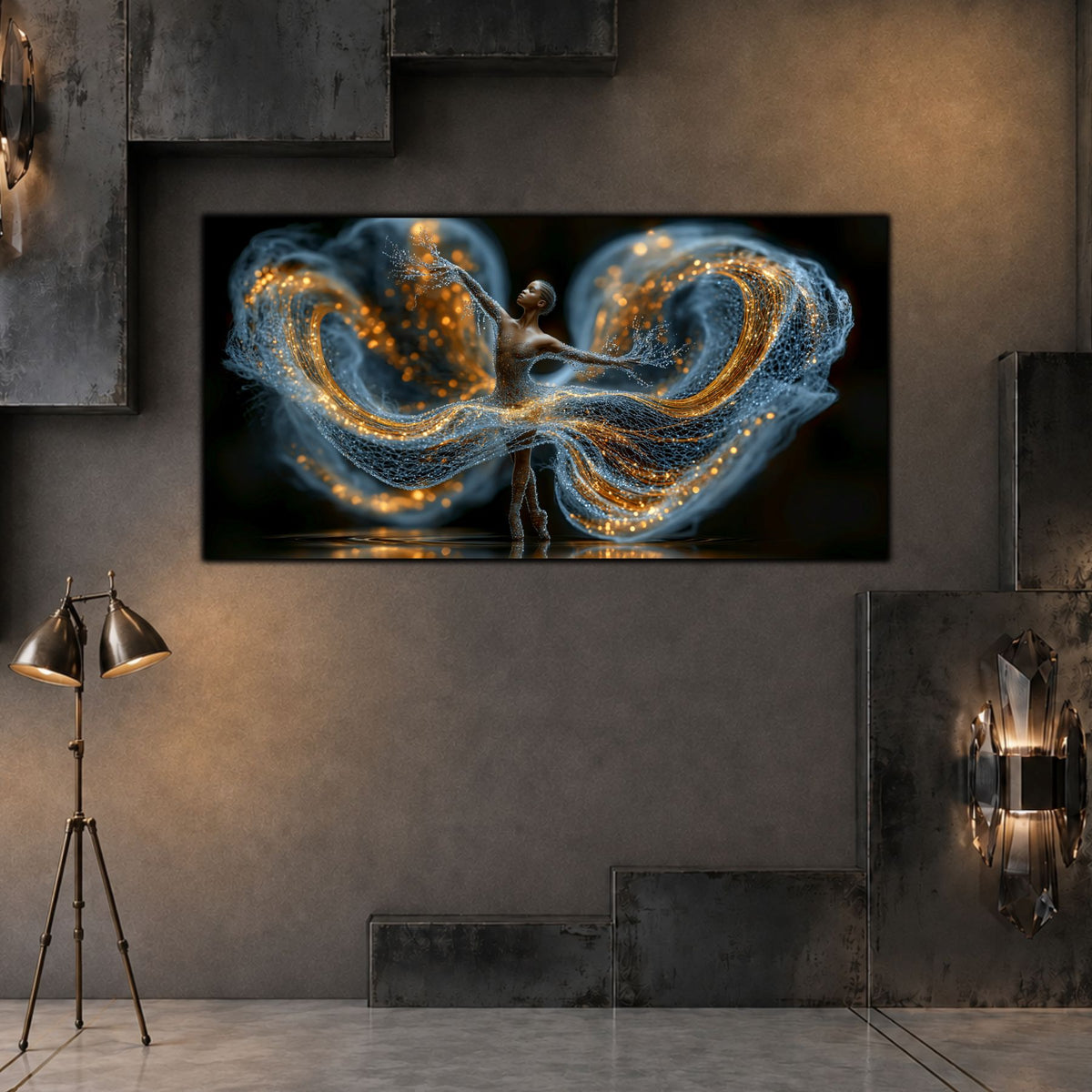 Tablou Abstract Living – The Blue Embrace