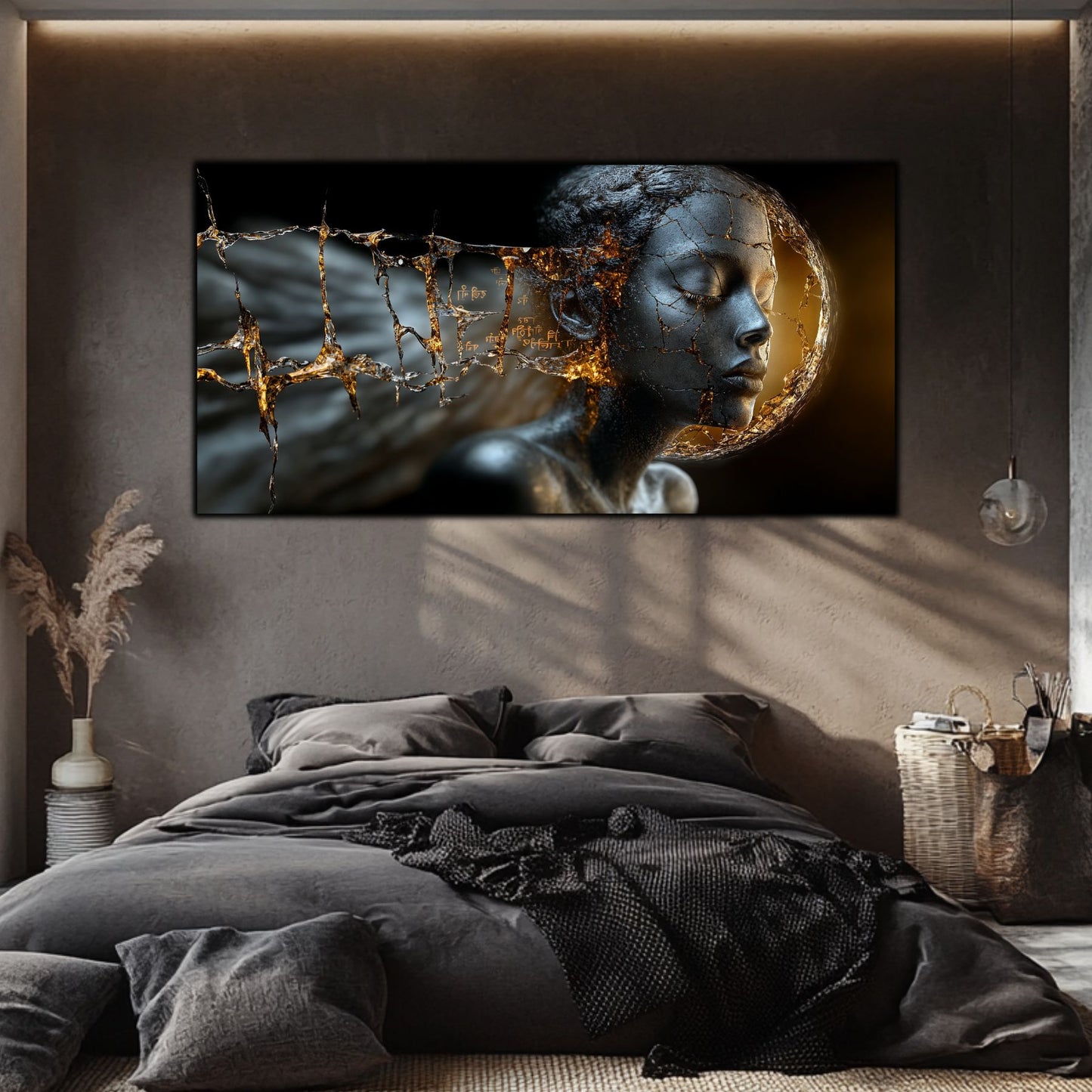 Tablou Sticla Securizata - Broken Mind 25