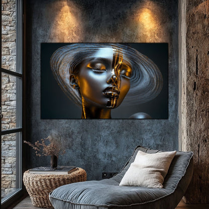 Dark White - Tablou Sticla Securizata - NO25