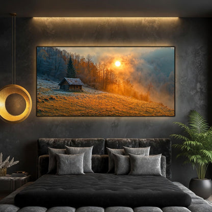 Tablou living elegant – Cabin Under Amber | The Long Way Home