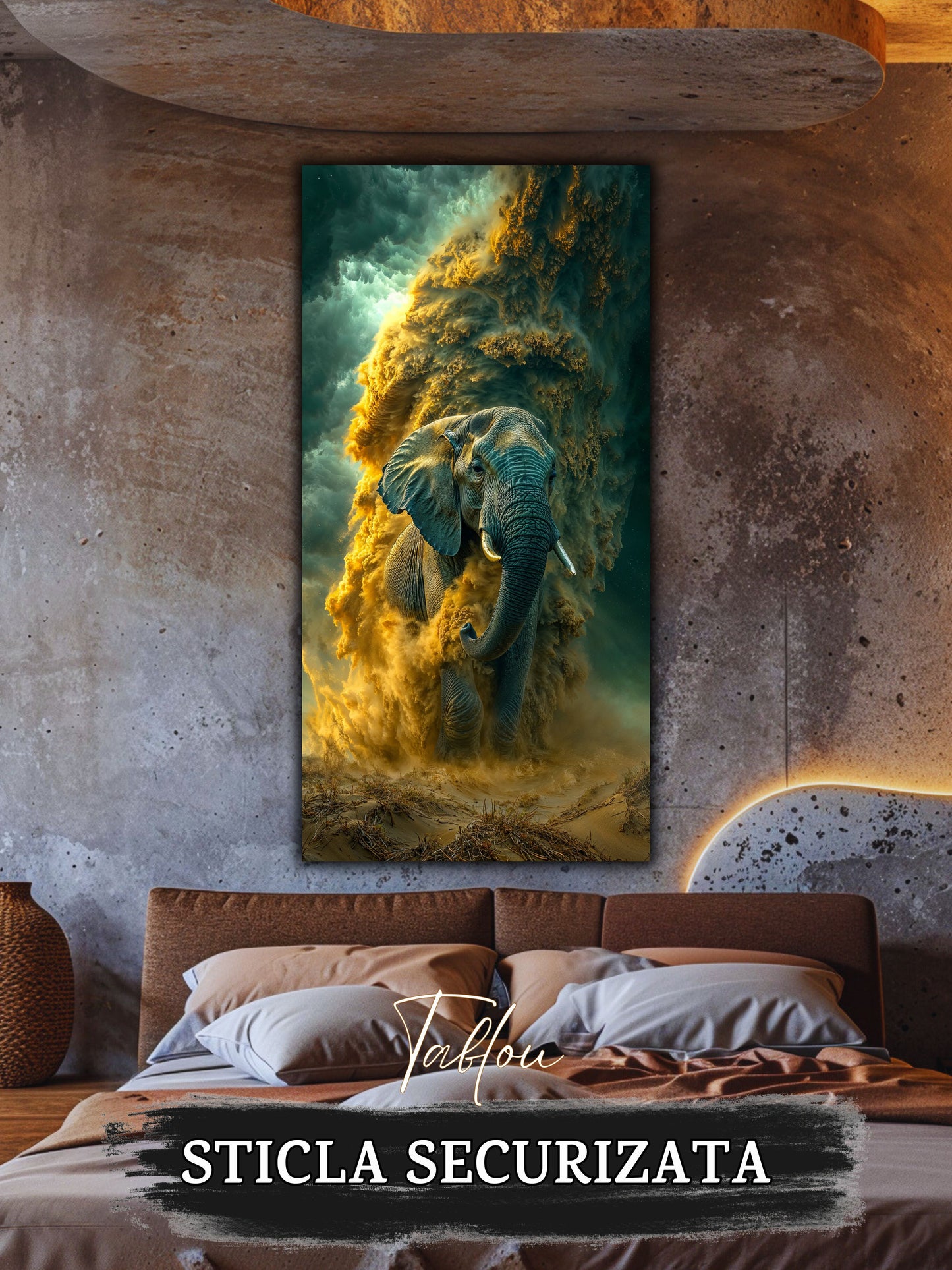 Magnific Titan - Tablou Sticla Securizata - 22