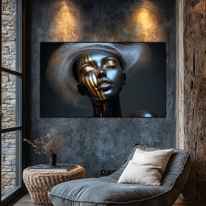 Dark White - Tablou Sticla Securizata - NO24