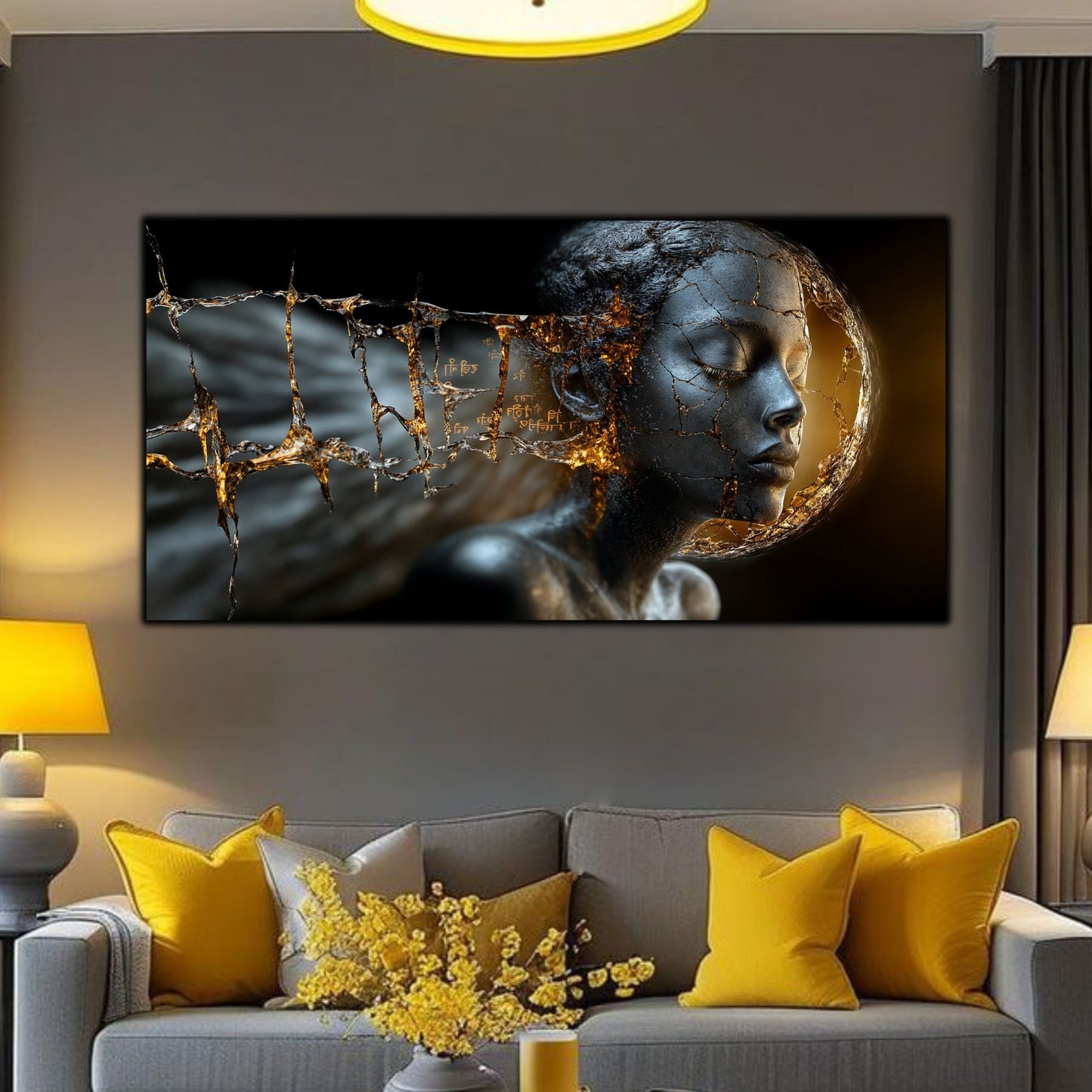 Tablou Sticla Securizata - Broken Mind 25