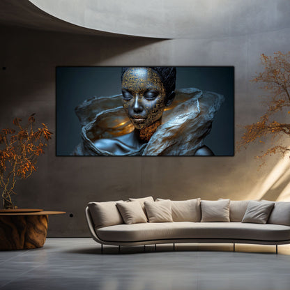 Tablou Sticla Securizata – Tablou Elegant pt Dormitor si Living - Dark StarDust No08