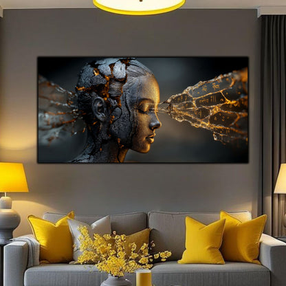 Tablou Sticla Securizata - Broken Mind 22