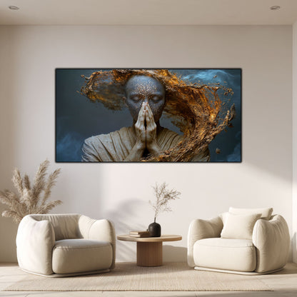 Tablou Decorativ pe Sticla Securizata – Ideal pt Dormitor si Living - Beyond Stardust No36