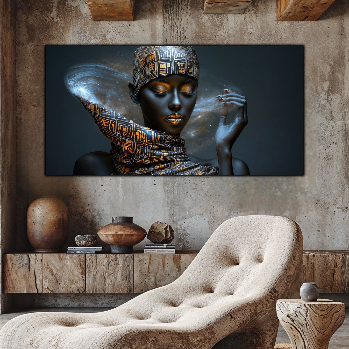 Tablou Sticla Securizata – Tablou Elegant pt Dormitor si Living - Dark StarDust No22