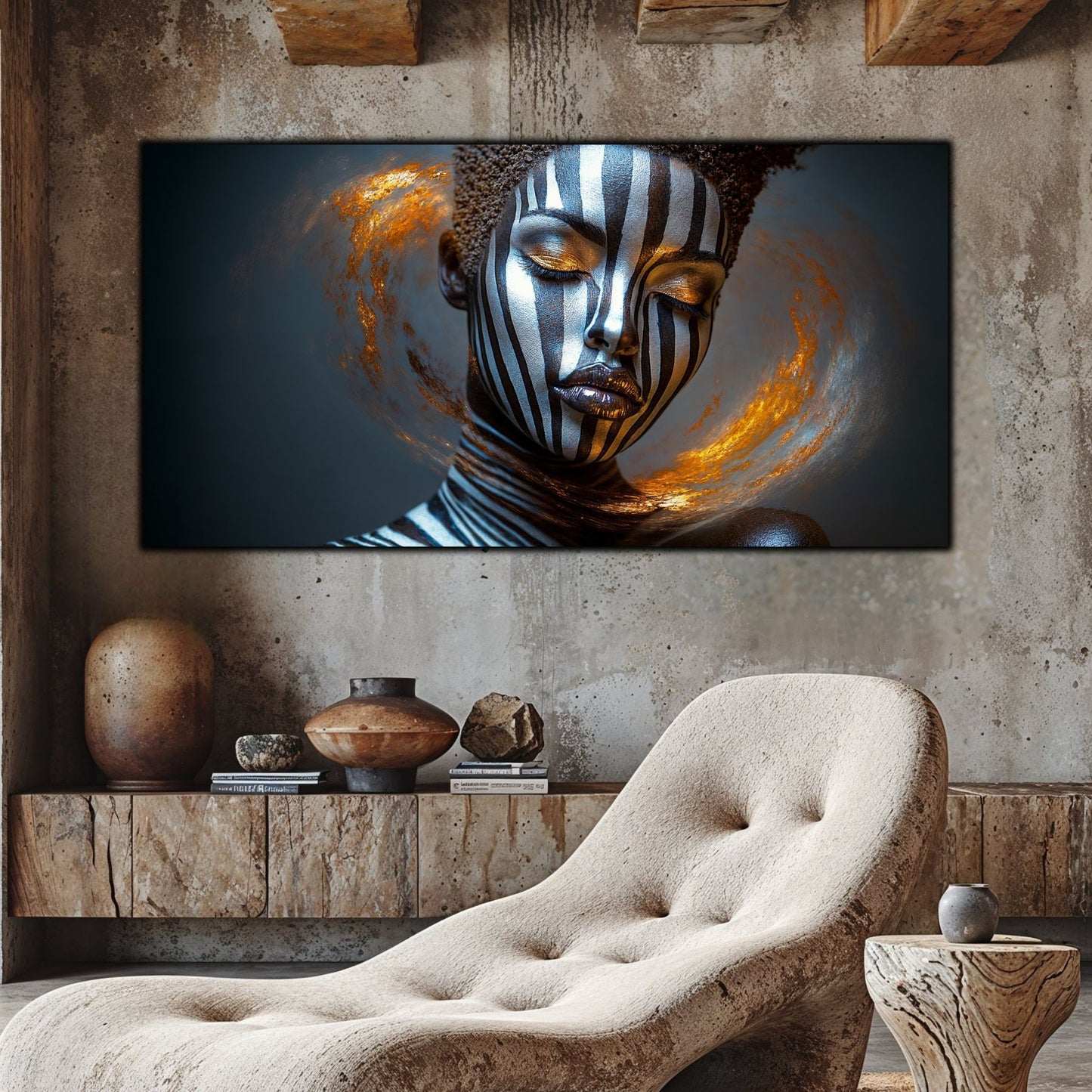 Tablou Sticla Securizata – Tablou Elegant pt Dormitor si Living - Dark StarDust No17
