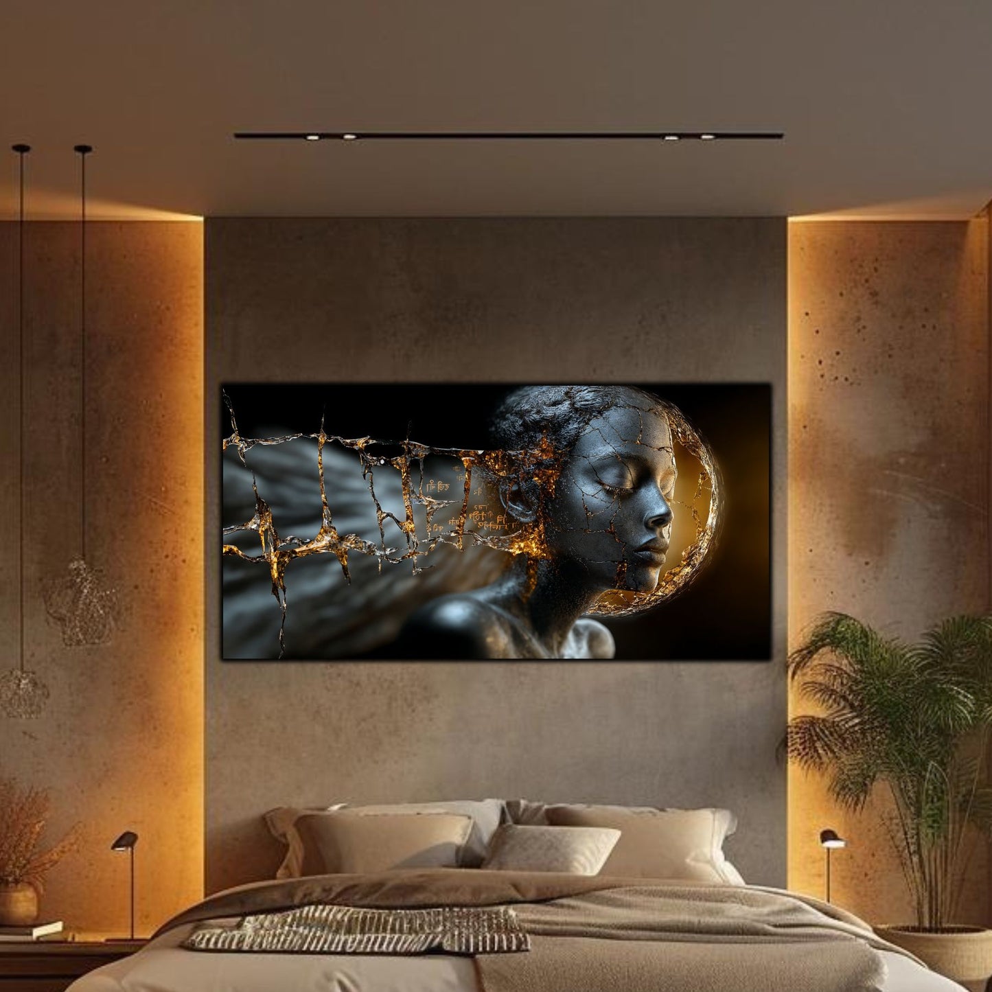 Tablou Sticla Securizata - Broken Mind 25