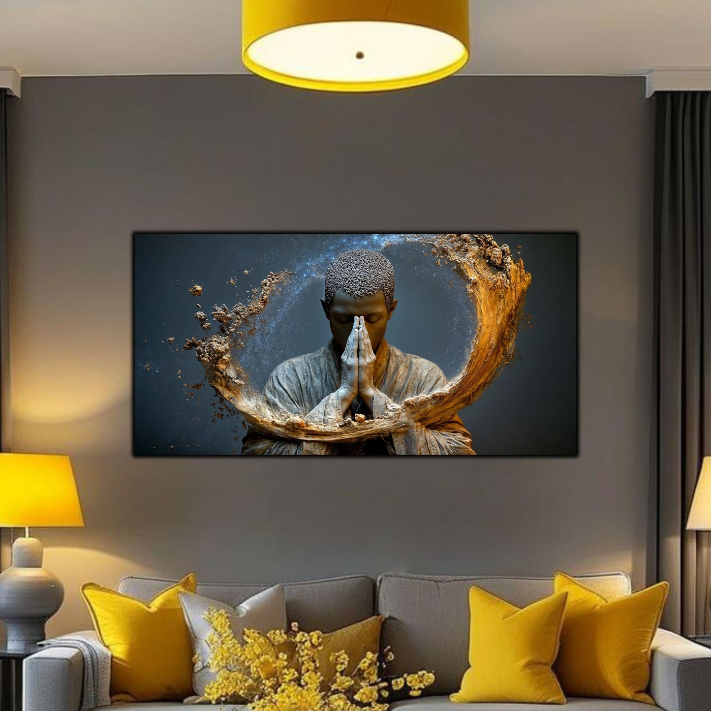 Tablou Decorativ pe Sticla Securizata – Ideal pt Dormitor si Living - Beyond Stardust No33