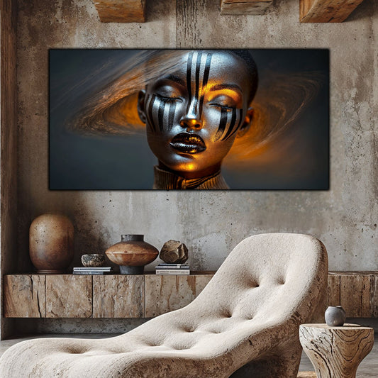 Tablou Sticla Securizata – Tablou Elegant pt Dormitor si Living - Dark StarDust No13