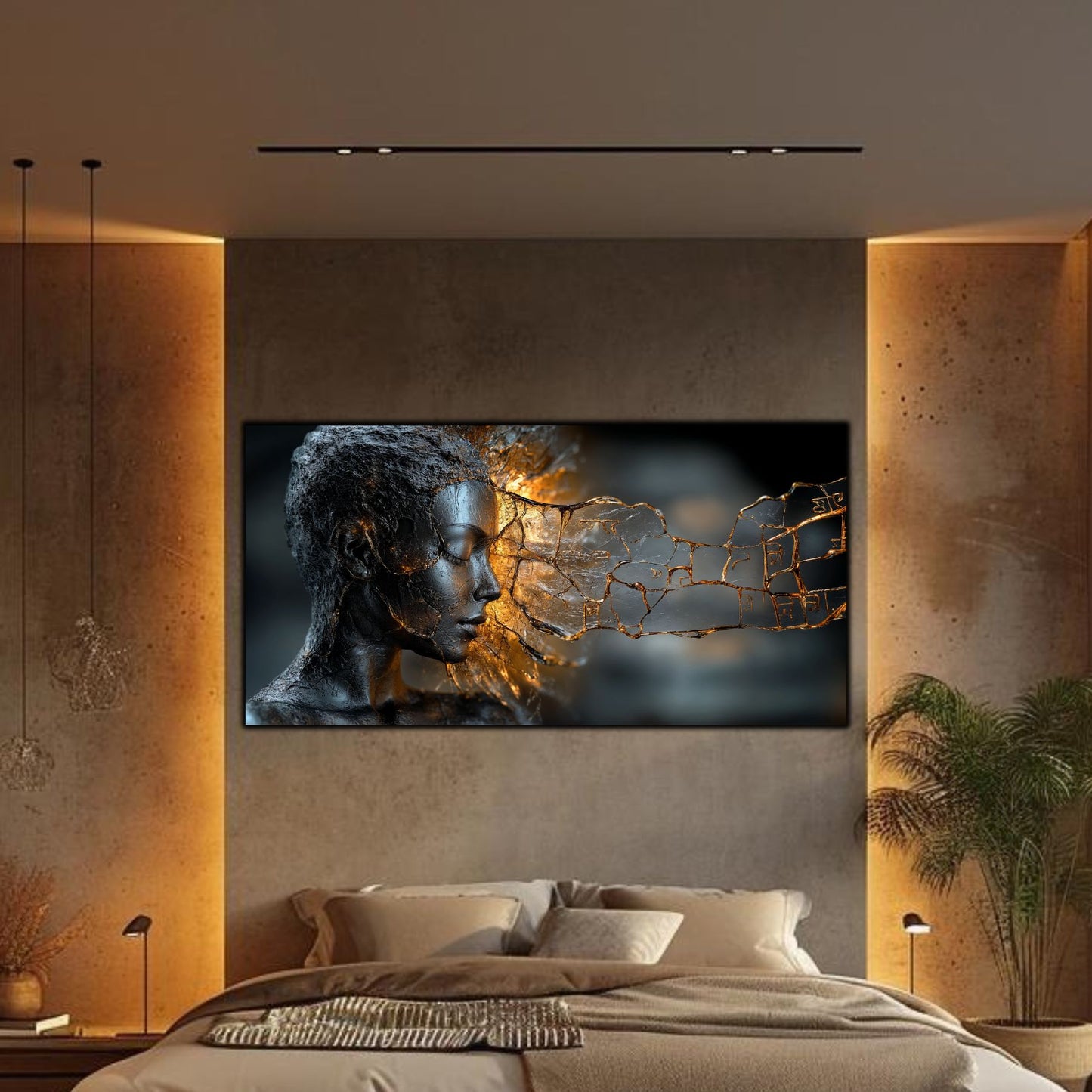 Tablou Sticla Securizata - Broken Mind 01