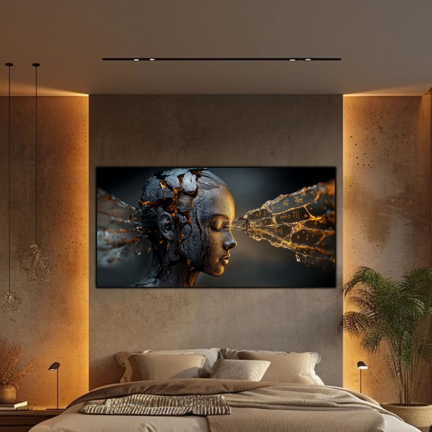 Tablou Sticla Securizata - Broken Mind 22