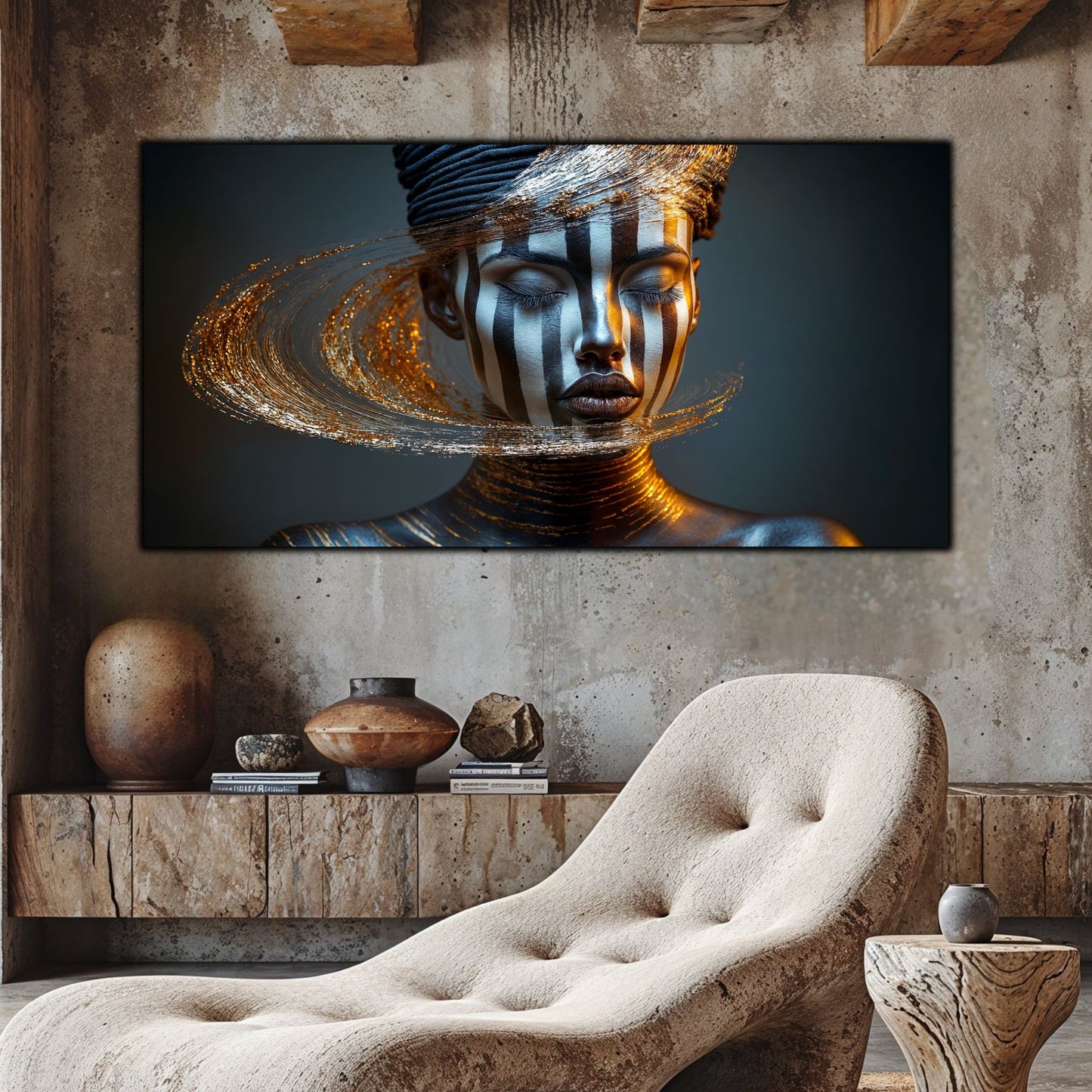 Tablou Sticla Securizata – Tablou Elegant pt Dormitor si Living - Dark StarDust No09