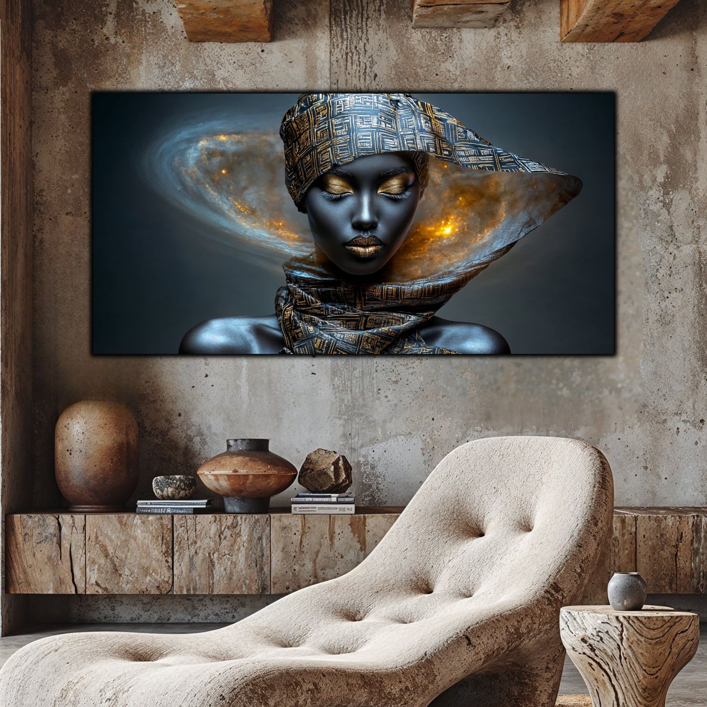 Tablou Sticla Securizata – Tablou Elegant pt Dormitor si Living - Dark StarDust No14