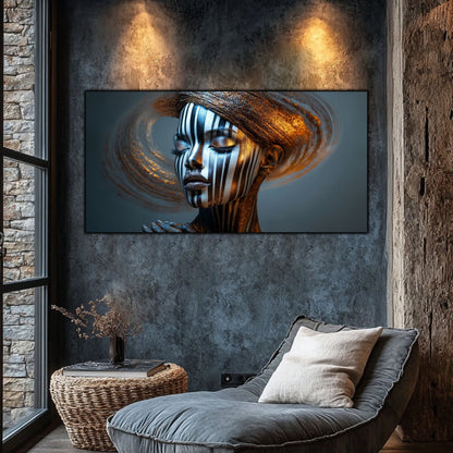 Tablou Sticla Securizata – Tablou Elegant pt Dormitor si Living - Dark StarDust No06