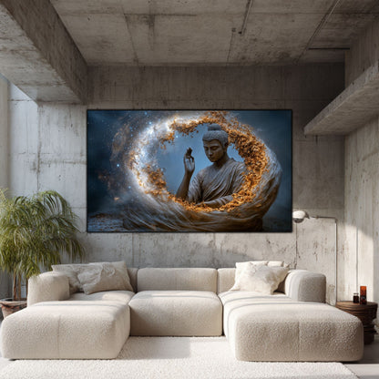 Tablou Decorativ pe Sticla Securizata – Ideal pt Dormitor si Living - Beyond Stardust No22