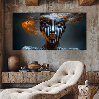 Tablou Sticla Securizata – Tablou Elegant pt Dormitor si Living - Dark StarDust No23