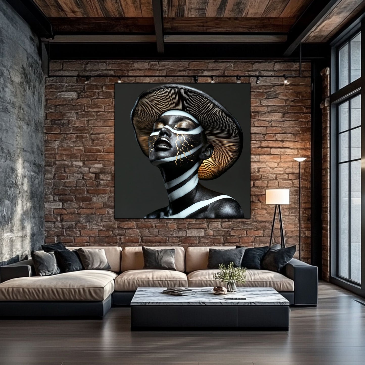 Dark Glow - Tablouri moderne pe sticlă securizată pentru living contemporan