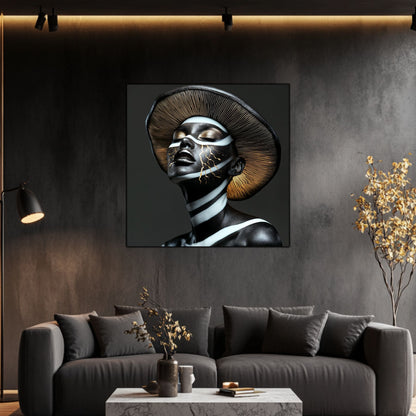 Dark Glow - Tablouri moderne pe sticlă securizată pentru living contemporan