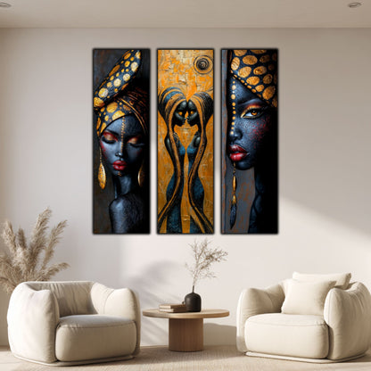 Set Modern de 3 Tablouri pe Sticla Securizata - Decor Elegant pt Living
