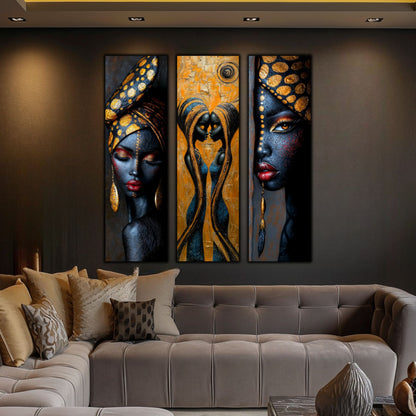 Set Modern de 3 Tablouri pe Sticla Securizata - Decor Elegant pt Living
