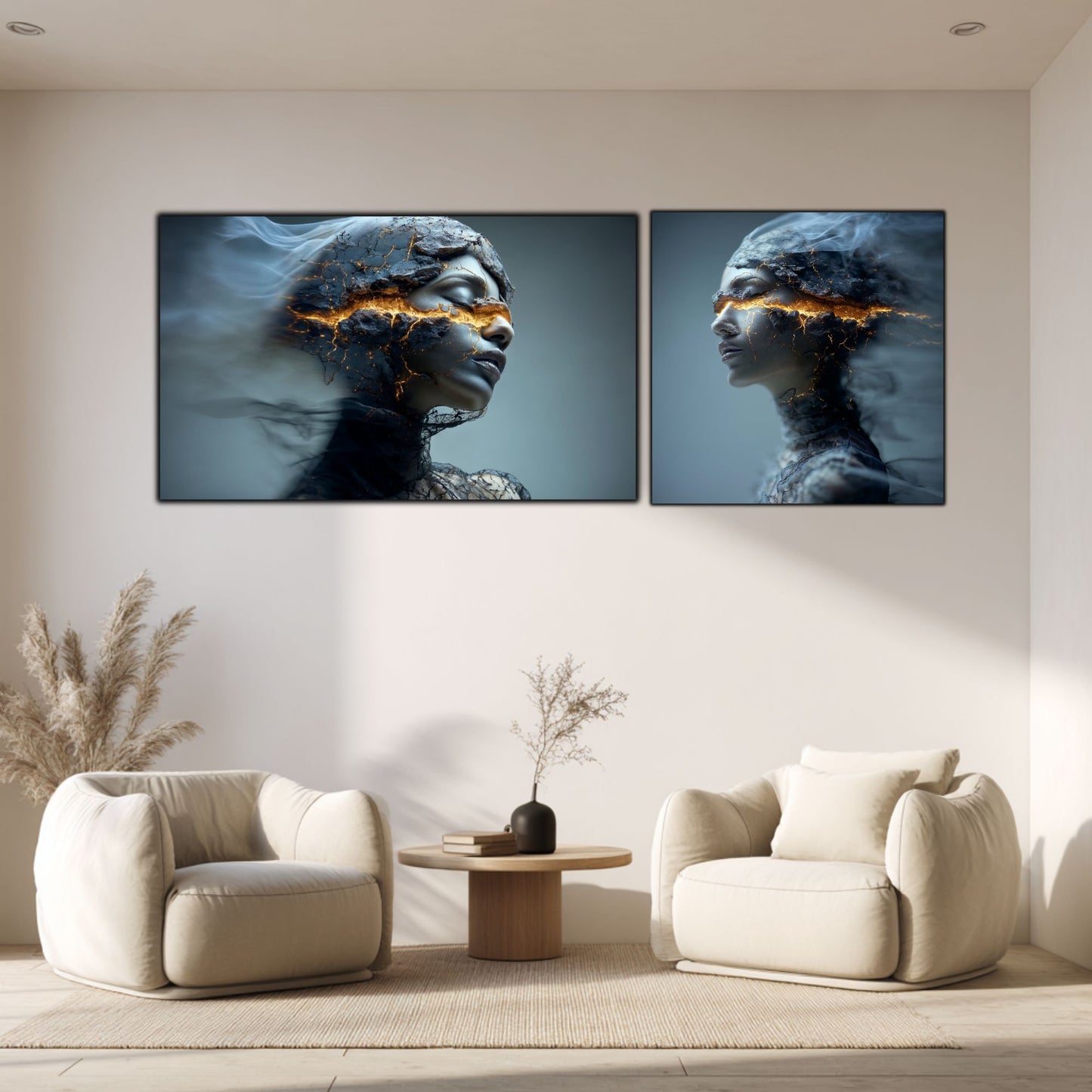Set 2 Tablouri Decorative Premium - „Fractured Dream” - No11