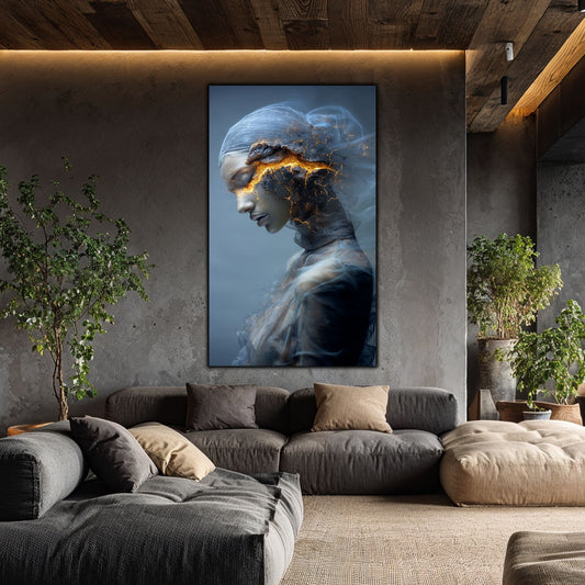 Tablou Decorativ Premium pe Sticla Securizata - „Fractured Dream” - No01