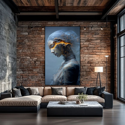 Tablou Decorativ Premium pe Sticla Securizata - „Fractured Dream” - No01