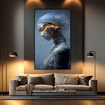 Tablou Decorativ Premium pe Sticla Securizata - „Fractured Dream” - No01