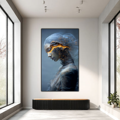 Tablou Decorativ Premium pe Sticla Securizata - „Fractured Dream” - No01