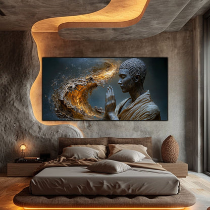 Tablou Decorativ pe Sticla Securizata – Ideal pt Dormitor si Living - Beyond Stardust No01