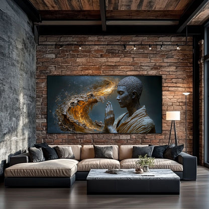 Tablou Decorativ pe Sticla Securizata – Ideal pt Dormitor si Living - Beyond Stardust No01