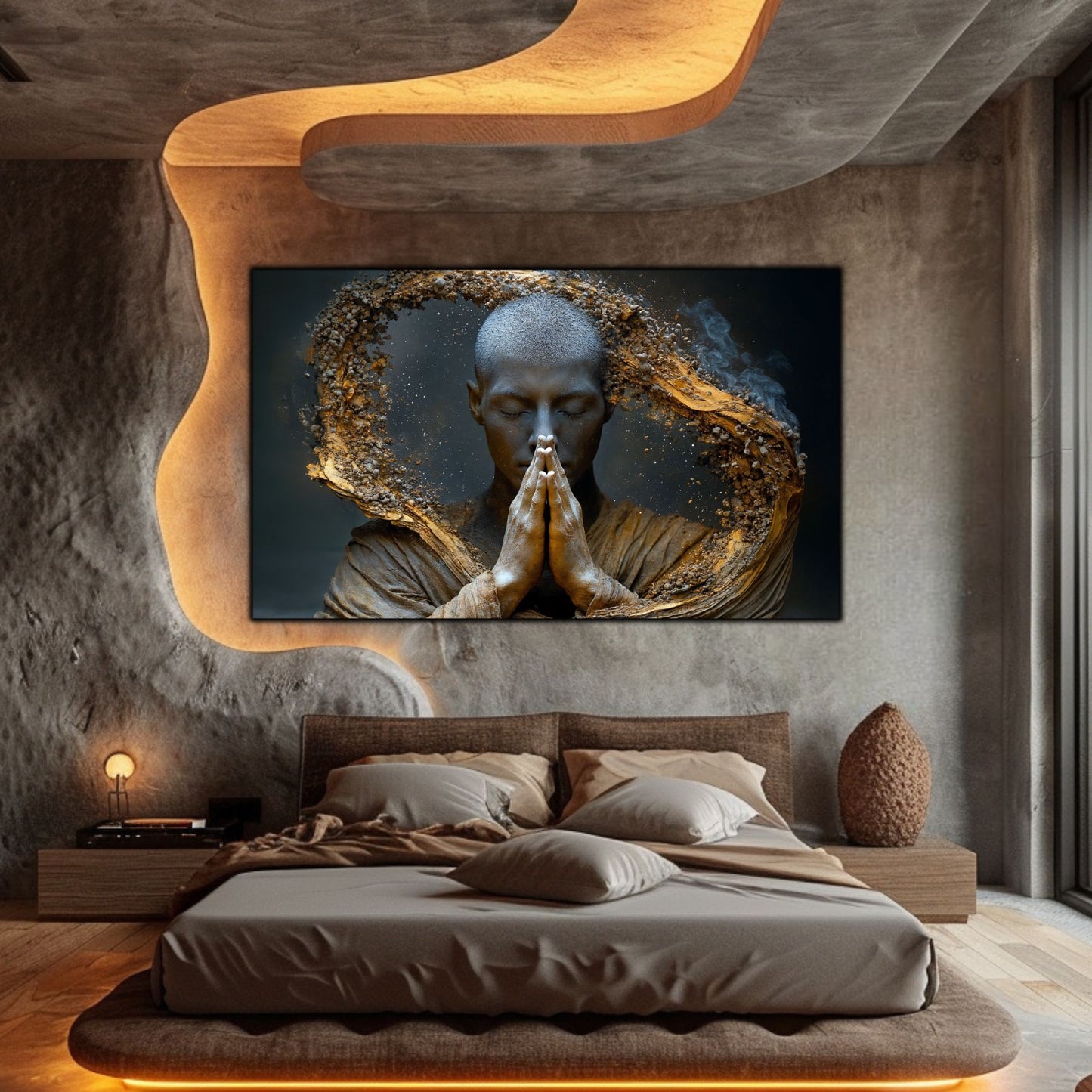 Tablou Decorativ pe Sticla Securizata – Ideal pt Dormitor si Living - Beyond Stardust No05