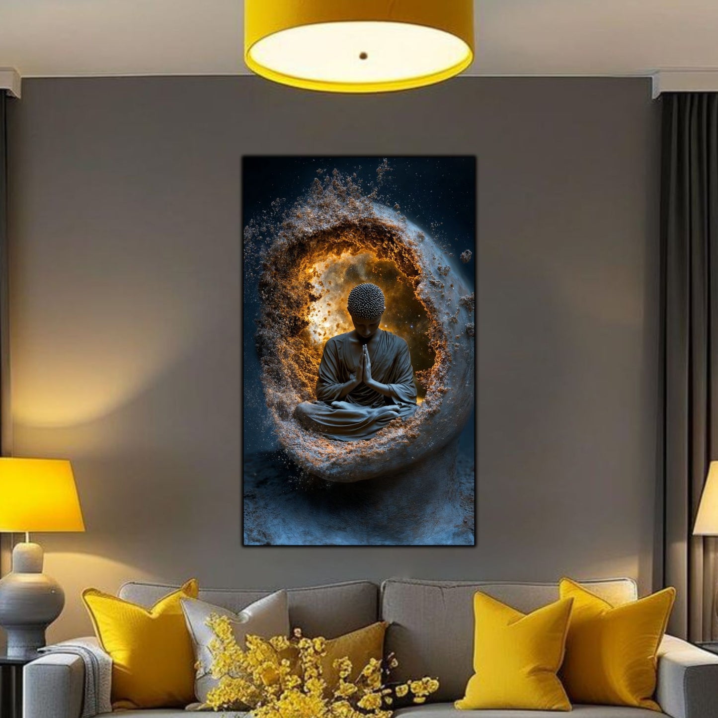 Tablou Decorativ pe Sticla Securizata – Ideal pt Dormitor si Living - Beyond Stardust No07