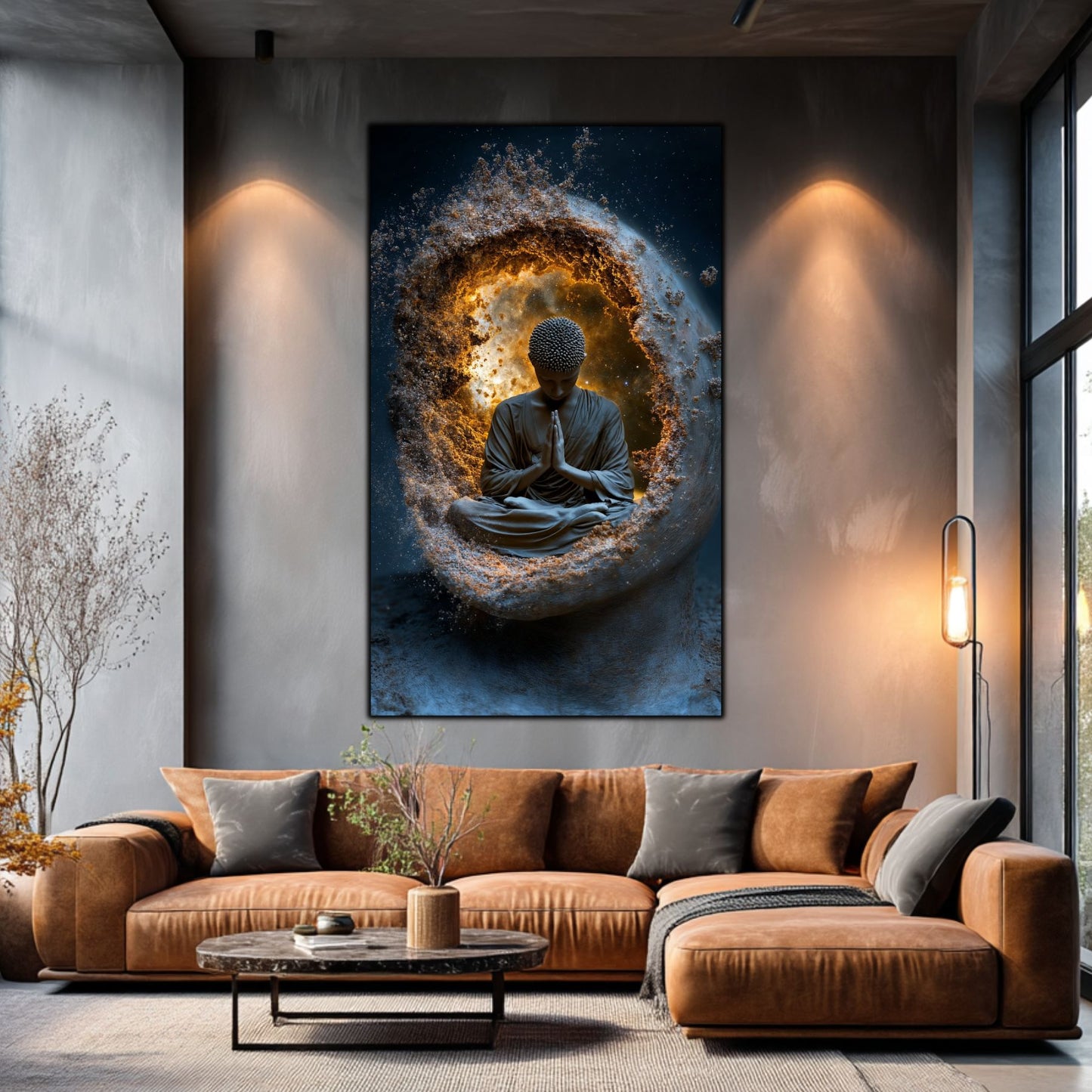 Tablou Decorativ pe Sticla Securizata – Ideal pt Dormitor si Living - Beyond Stardust No07