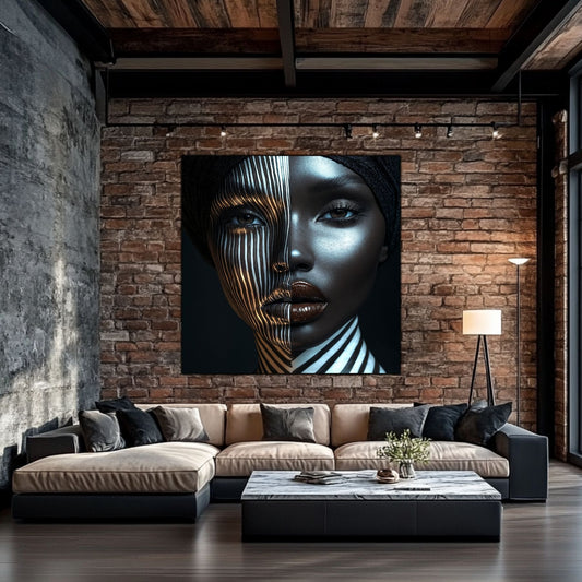 Dark Glow - Tablou Decorativ pt Peretele Livingului Modern - NO04