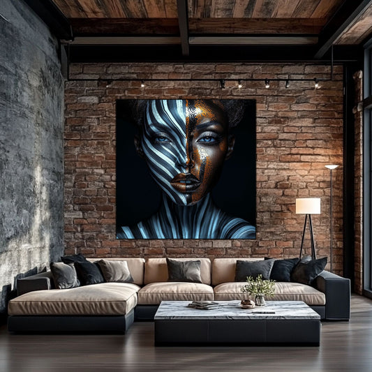 Dark Glow - Tablou Decorativ pt Peretele Livingului Modern - NO06