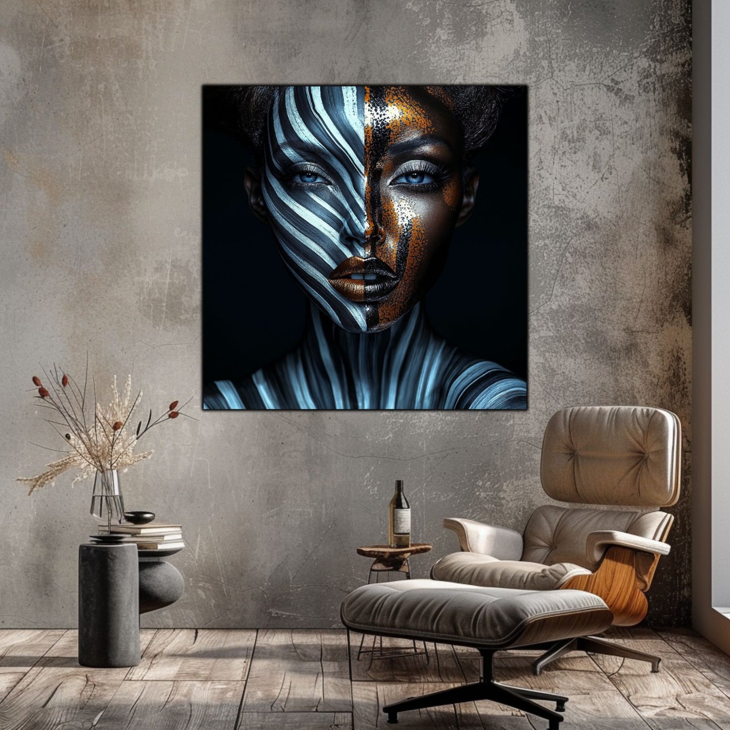 Dark Glow - Tablou Decorativ pt Peretele Livingului Modern - NO06