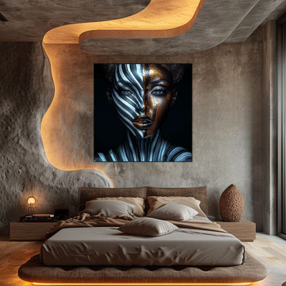 Dark Glow - Tablou Decorativ pt Peretele Livingului Modern - NO06