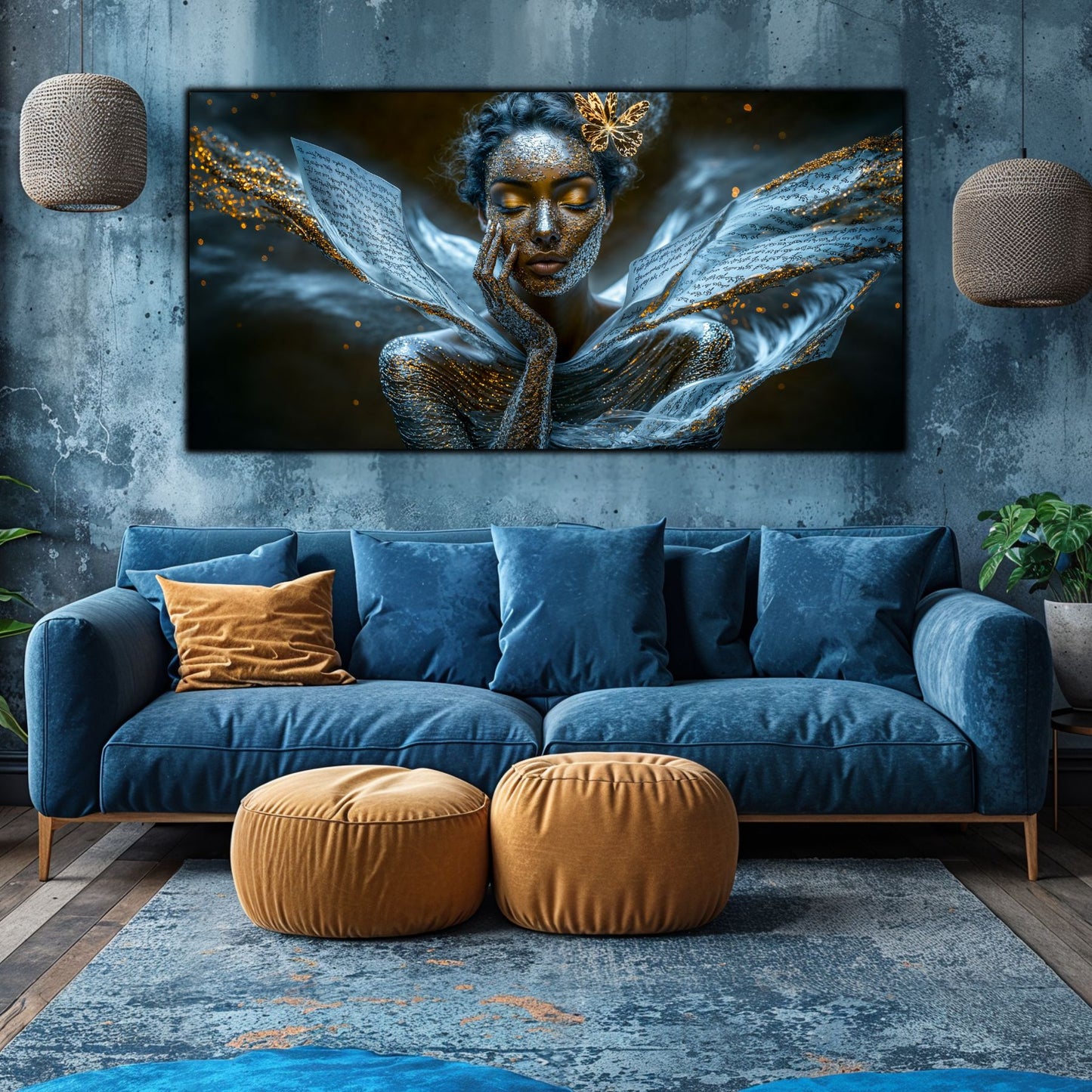 Beyond Meditation - Tablouri moderne pe sticla securizata pentru living contemporan NO01