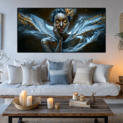 Beyond Meditation - Tablouri moderne pe sticla securizata pentru living contemporan NO01